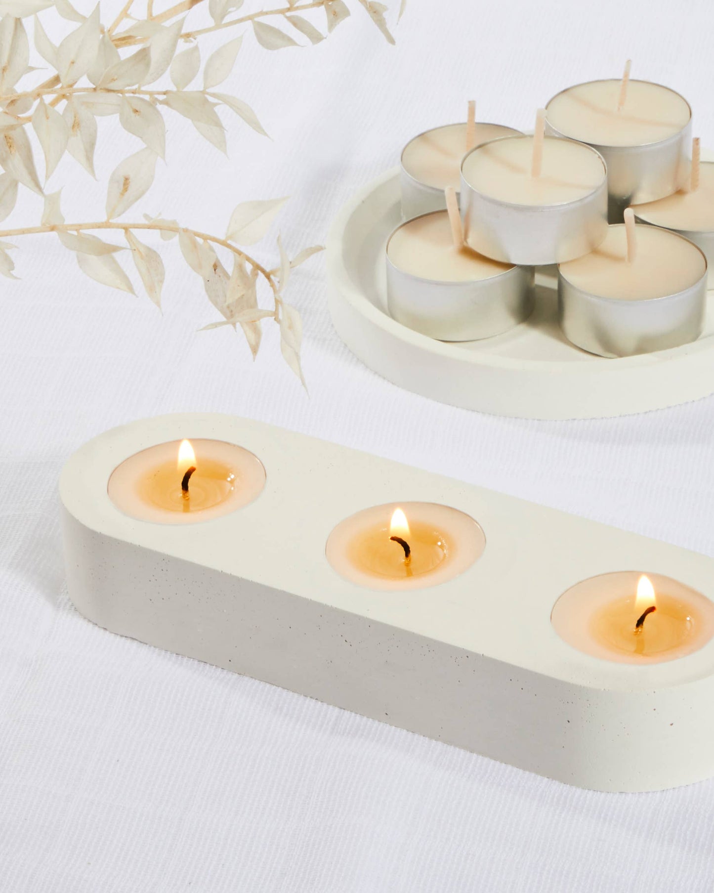 Cocoa Butter Tealights - Set Of 10