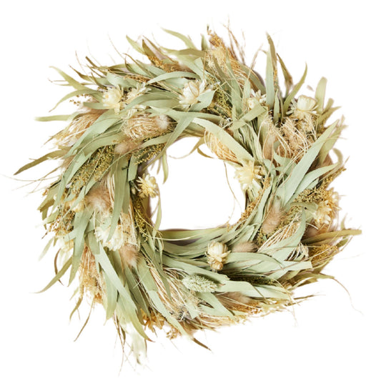 Dried Flower Wreath - Natural