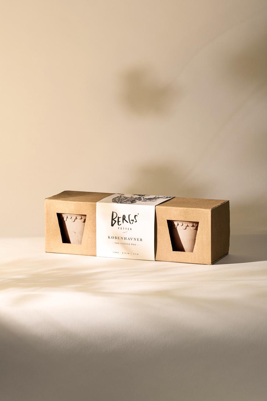 Bergs Potter Københavner RAW Grey 10cm 3-Pack