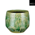 Harris pot round green - h22xd25cm