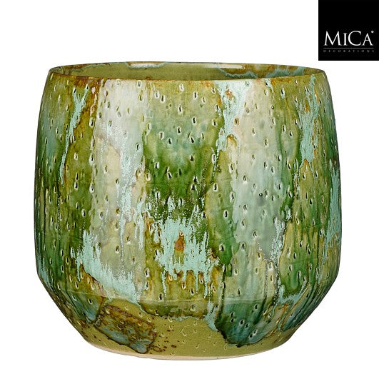 Harris pot round green - h29xd32cm