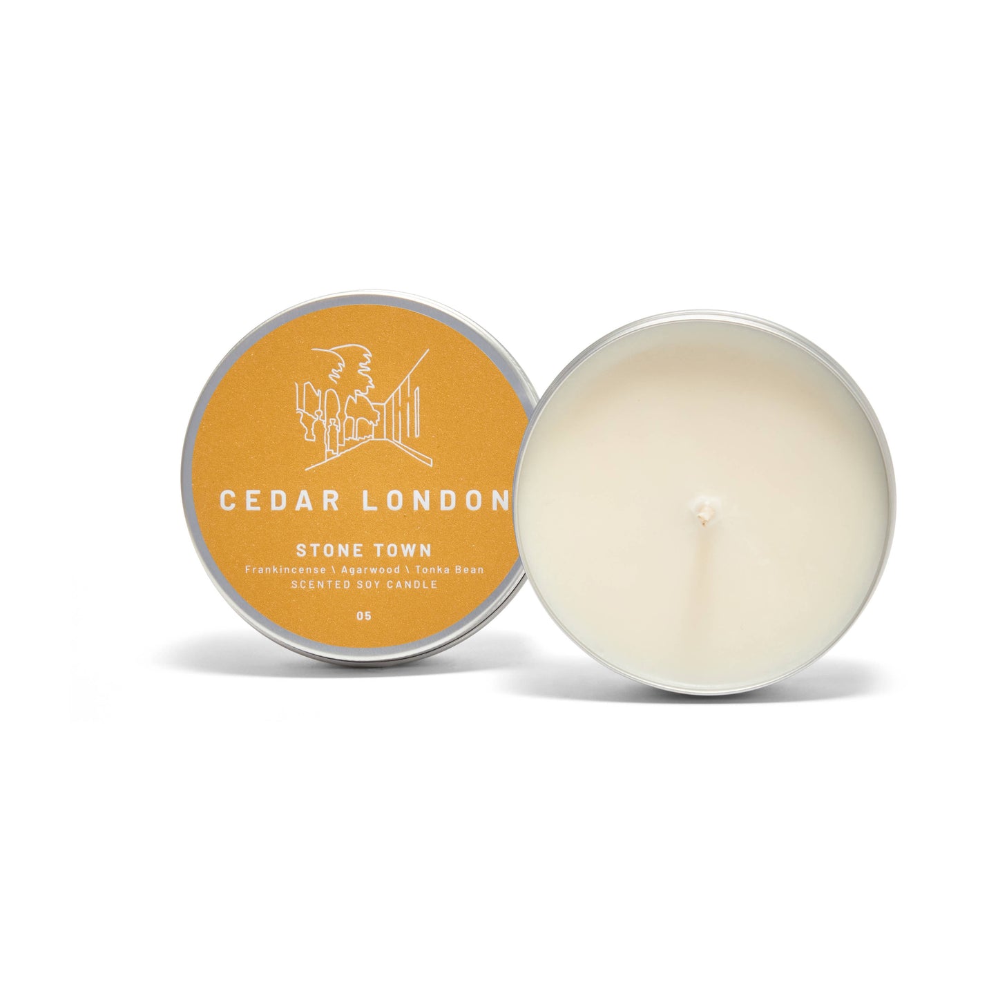 Stone Town Scented Candle Tin 4oz