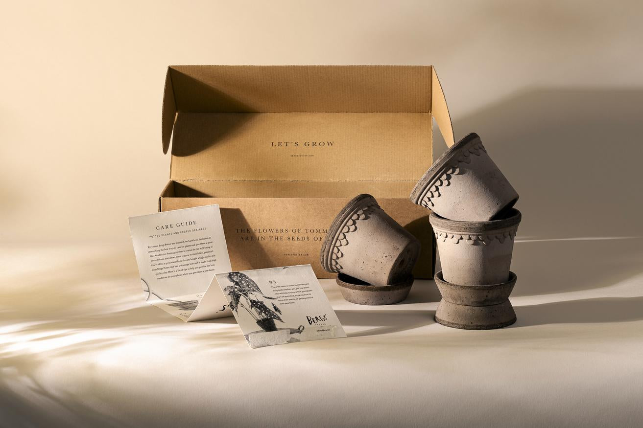 Bergs Potter Københavner RAW Grey 10cm 3-Pack
