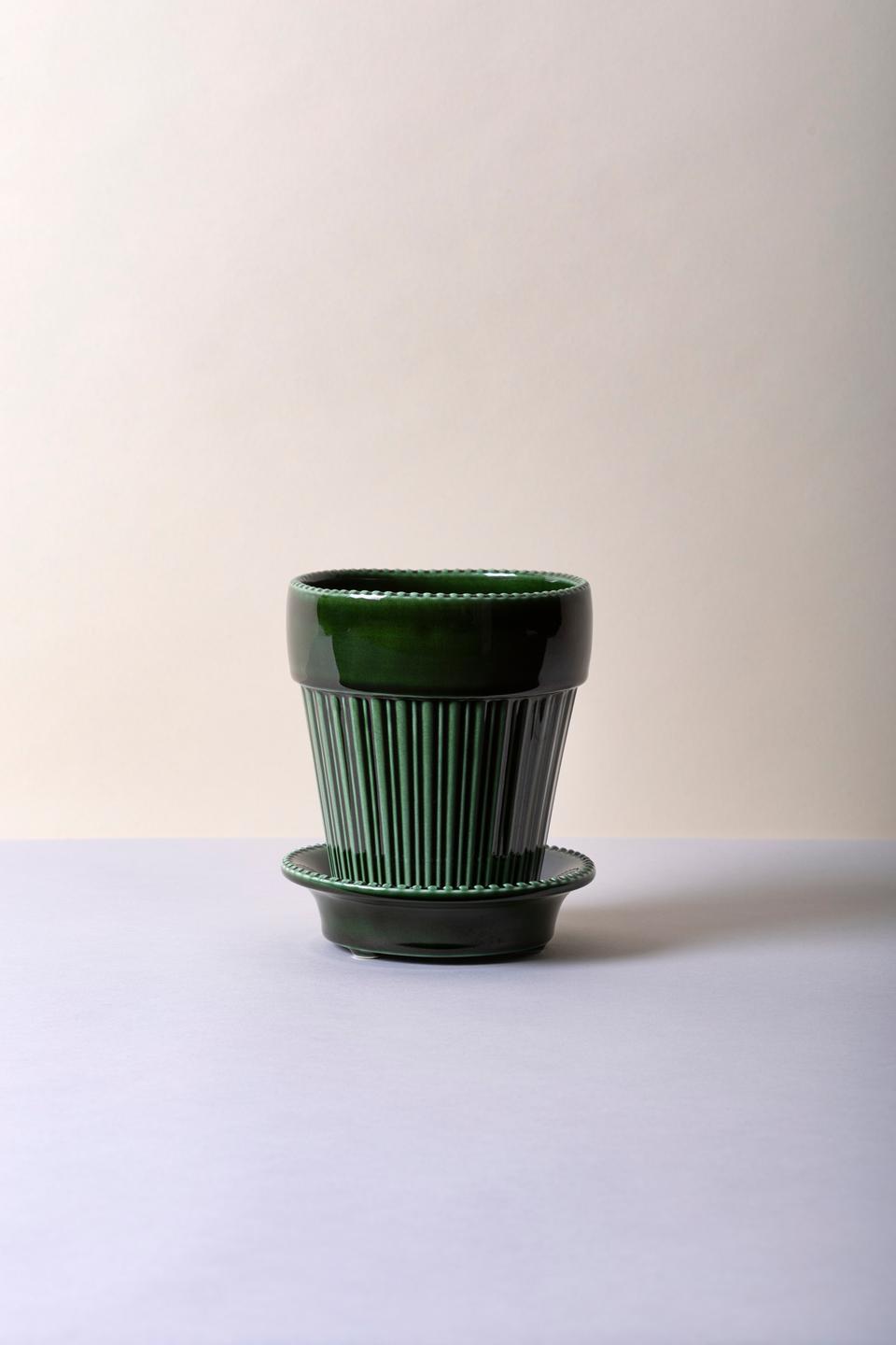Bergs Potter Simona Glazed Emerald Green 12cm Pot