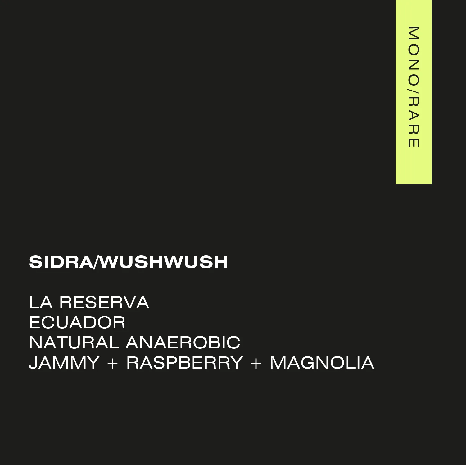 AMOC - SIDRA | WUSH WUSH ECUADOR — LA RESERVA