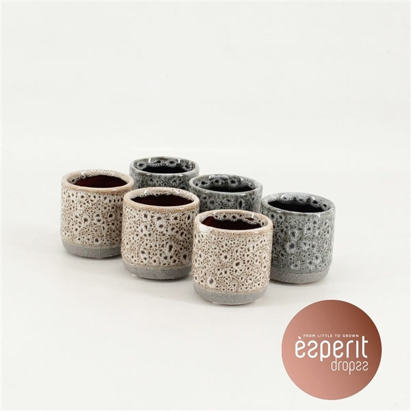 Mini Plant Decor Pot - Beige or Slate Grey Colours