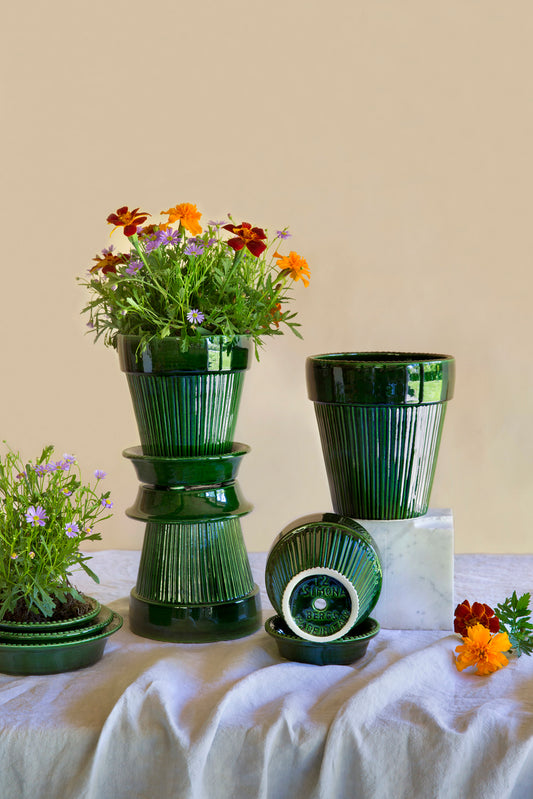 Bergs Potter Simona Glazed Emerald Green 12cm Pot