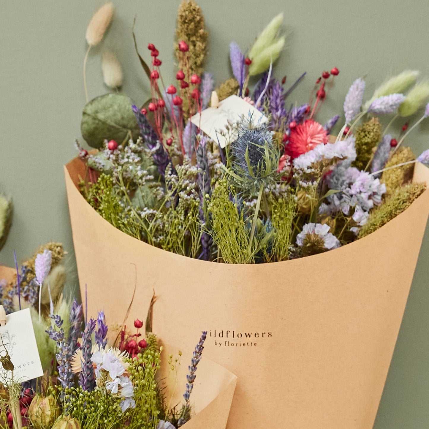 Dried Flowers - Field Bouquet Purple Dusk